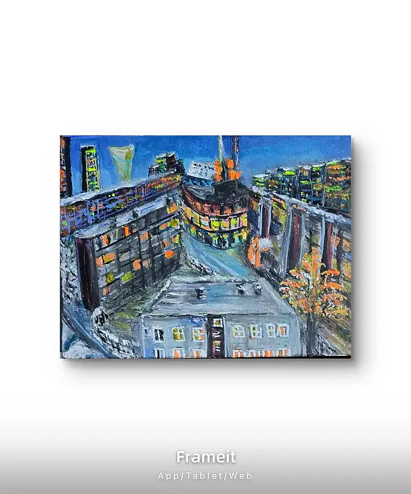 Krystyna Mościszko, Lupine, Acryl-Bild - , 40 x 30