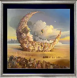 Tomasz Sętowski, Lunapolis, Obraz olejny - płótno, 80 x 80