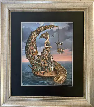 Tomasz Sętowski, Isola Lunare, Quadro a olio - tela, 40 x 50