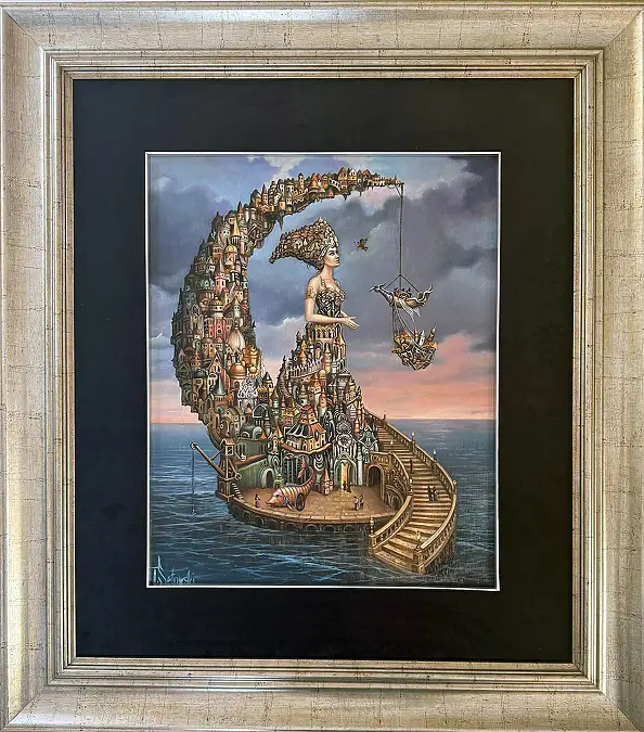 Tomasz Sętowski, Lunar Island, Obraz olejny - płótno, 40 x 50