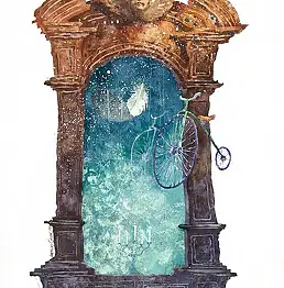 Andrzej Gosik, зеркало, Акварелі - папір, 40 x 60