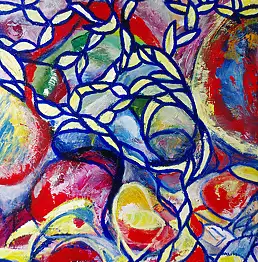 Izabela Vel Anioł Goralczyk, MACIERZYŃSTWO, Obraz akrylowy - płótno, 51 x 71