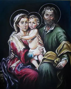 Andrzej Myśliwiec - Мадонна с младенцем и Иосифа