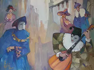 Józef Łącki - MANDOLINIST OF THE CYCLE OF THE VENETIAN CARNIVAL