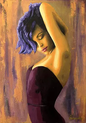 Luna Galla - MARLA - Oil painting 70 x 50 cm
