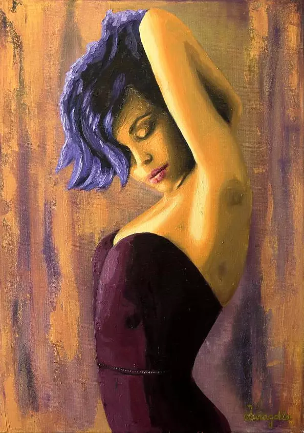 Luna Galla - MARLA - Oil painting 70 x 50 cm