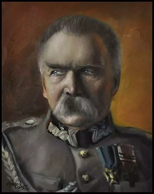 Damian Gierlach - MARSHAL JOSEPH PIŁSUDSKI oil painting DGIERLACH