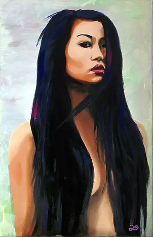 Luna Galla - MIA - Oil painting 120 x 80 cm