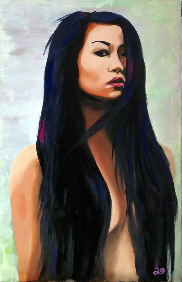 Luna Galla - MIA - Oil painting  120 x 80 cm