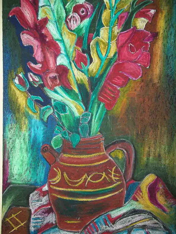 Wiesław Sawicki - Gladioli in a vase