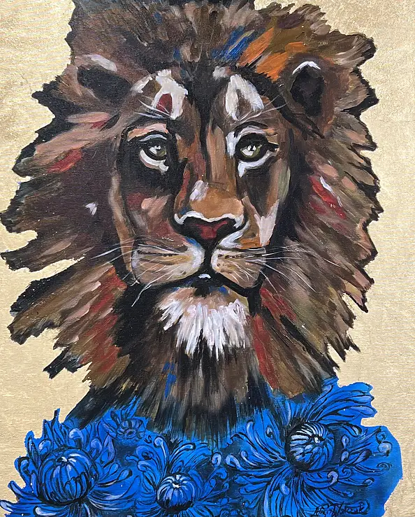 Alicja Walczak, СИЛА ЛЬВА, Інші, Акрилова картина - холст, 65 x 81
