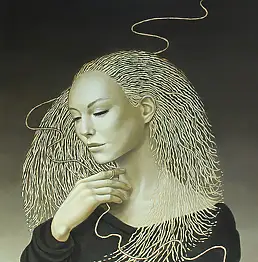 Anna Rączka, МОДЖРА, Масляная картина - холст, 50 x 60