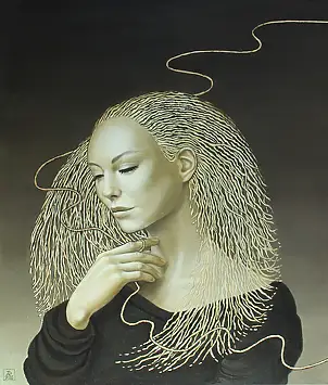 Anna Rączka, MOJRA, Peinture à l'huile - toile, 50 x 60
