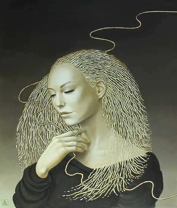 Anna Rączka, MOJRA, Peinture à l'huile - toile, 50 x 60