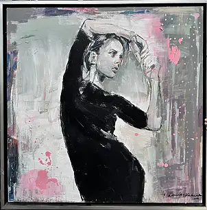 Sylwia Kalinowska, MOOD, Acrylic painting - canvas, 100 x 100