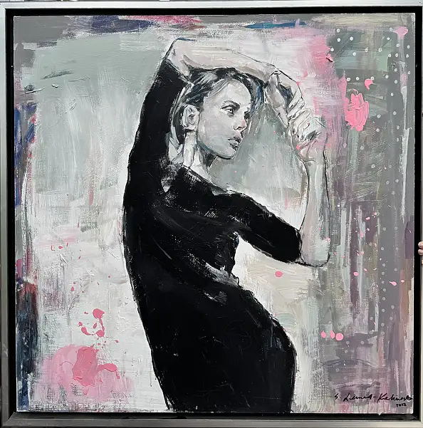 Sylwia Kalinowska, MOOD, Acrylic painting - canvas, 100 x 100