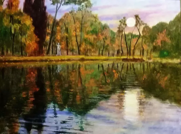 Zenon Różycki - MOONRISE IN THE PARK