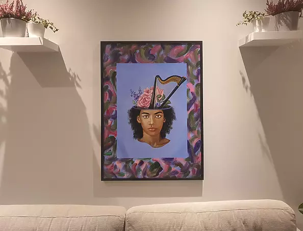 Piotr Starzecki - MUZA III - series of paintings: "Mulieres, musica et flores".