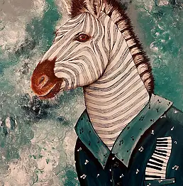 Agnieszka Mantaj, MUSIQUE, Peinture acrylique - toile, 50 x 70