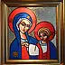 Eugeniusz Molski, Madonna of the Eastern Borderlands, Acrylic painting - canvas, 70 x 64