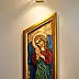 Eugeniusz Molski, Madonna with a Flower, Acrylic painting - canvas, 37 x 86