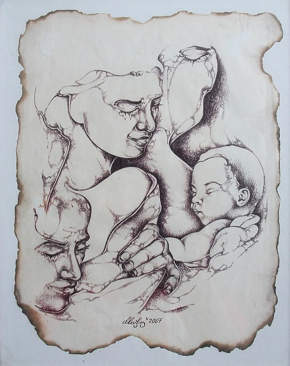 Mieczysław Majkowski - Madonna and child