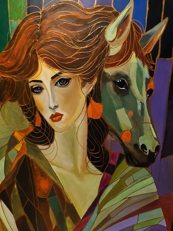 Magda Malinowska - Madonna with a Horse
