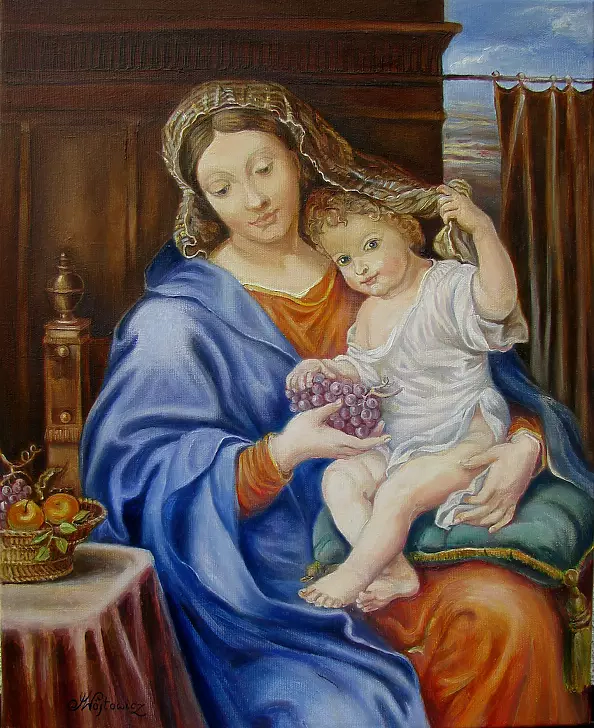 Małgorzata Wójtowicz Cichoń - Madonna z winogronami II