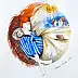 Adriana Laube, "Magic Quilt", Watercolors, Other - paper, 30 x 42