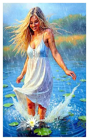 Teresa Kopańska - "Perle magique de l'eau de l'étang"