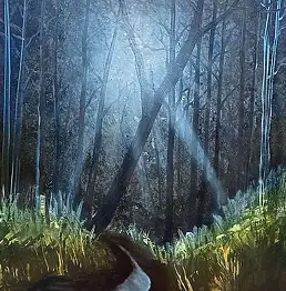 Sebastian Szczepański, Волшебный лес, Масляная картина - холст, 60 x 80