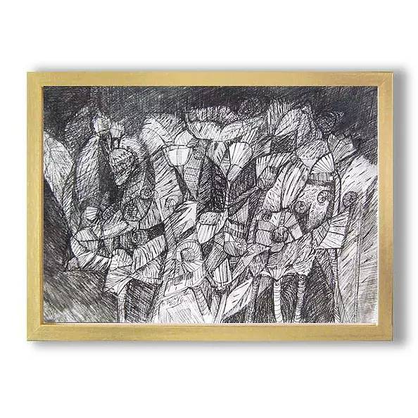 Anna Skowronek - Magic Garden - black and white drawing