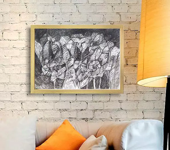 Anna Skowronek - Magic Garden - black and white drawing