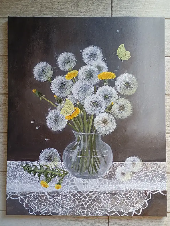 Luba Santkiewicz, Soli di maggio, Dipinto acrilico - tela, 40 x 50
