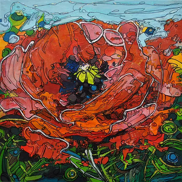 Magda Florczyk - Wieloplamisty poppy, red bloody