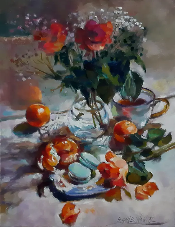 Barbara Gulbinowicz - Macarons, mandarini e rose