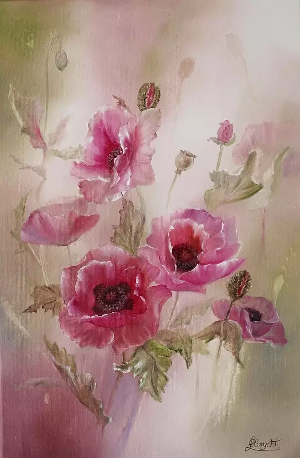 Lidia Olbrycht - Garden Poppies Impresja