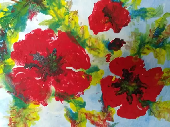 Antonina Radzięda - Poppies abstract