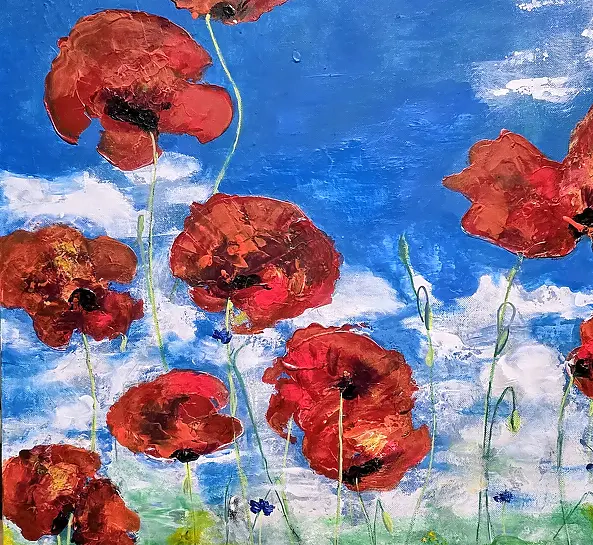 Ewa Mościszko - Blue poppies