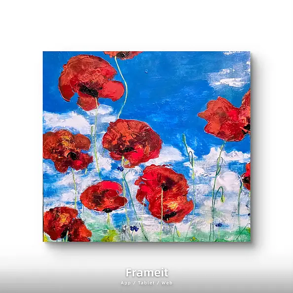 Ewa Mościszko - Blue poppies