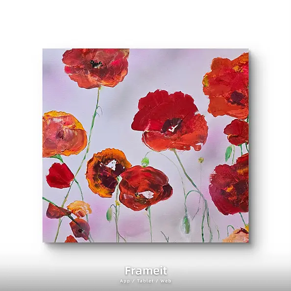 Ewa Mościszko - Poppies on canvas