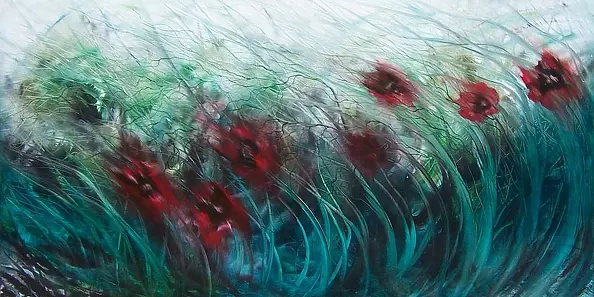 Mariola Świgulska - Poppies in the wind