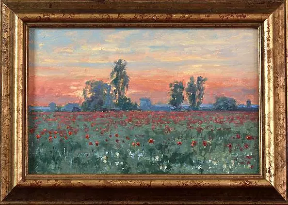 Wojciech Górecki - Maki at sunset