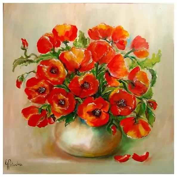 Grażyna Potocka - Poppies oil painting