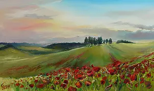 Agata Gumulska - Maki pejzaż