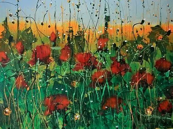 Tadeusz Iwańczuk - Poppies field 1