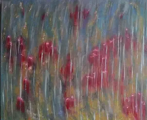   - Poppies in the rain