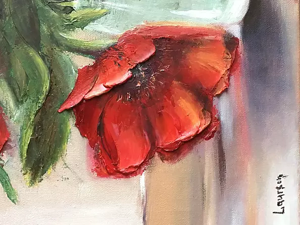 Anna Laurson - Poppies in the window