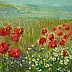 Jadwiga Rudnicka - Poppies in a field