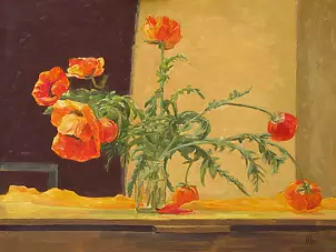   - Poppies in a jar